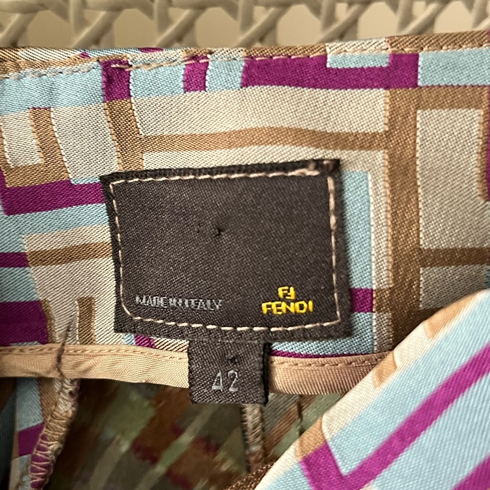 Fendi Multicolor Patterned Fabric - Picture 4 of 5